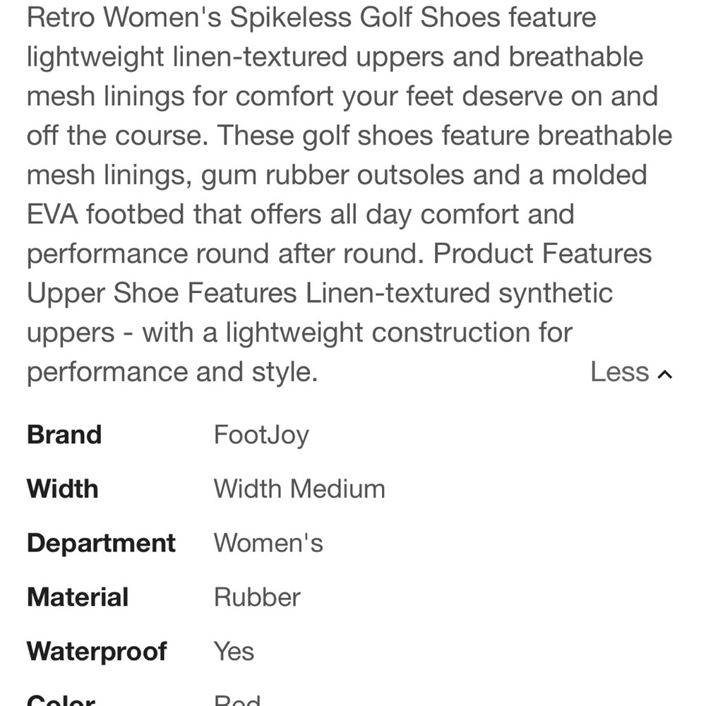 Women's FootJoy Sport Retri Blue and White Golf Shoes. Size 9.5 - Picture 7 of 7